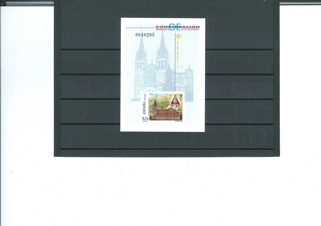 2001 CENTENARIO DE LA CONSAGRACIÓN DE LA BASILICA DE COVADNGA. PRUEBA Nº 74