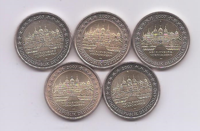 ALEMANIA DEL AÑO 2007 DE 2 EUROS CONMEMORATIVAS