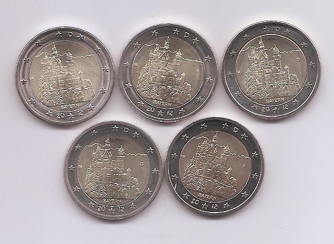 ALEMANIA DEL AÑO 2012 DE 2 EUROS CONMEMORATIVAS