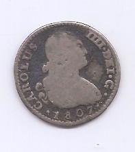 ESPAÑA CARLOS IV DEL AÑO 1807 DE 1 REAL