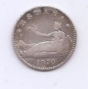 G. PROVISIONAL DEL AÑO 1870 DE 0,50 CENTIMOS