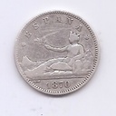 G. PROVISIONAL DEL AÑO 1870 *70 DE 1 PESETA