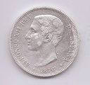 ALFONSO XII DEL AÑO 1876 *76 DE 5 PESETAS
