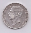ALFONSO XII DEL AÑO 1885 *87 DE 5 PESETAS