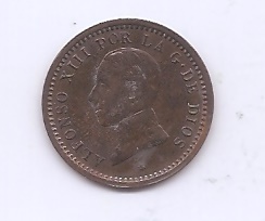 ALFONSO XIII DEL AÑO 1912 *12 DE 2 CENTIMOS