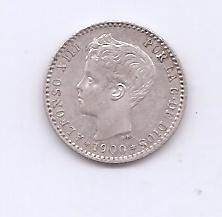ALFONSO XIII DEL AÑO 1900 *0 DE 50 CENTIMOS