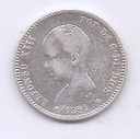 ALFONSO XIII DEL AÑO 1891 *91 DE 1 PESETA