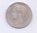 ALFONSO XIII DEL AÑO 1896 *96 DE 1 PESETA