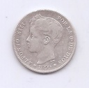 ALFONSO XIII DEL AÑO 1899 DE 1 PESETA