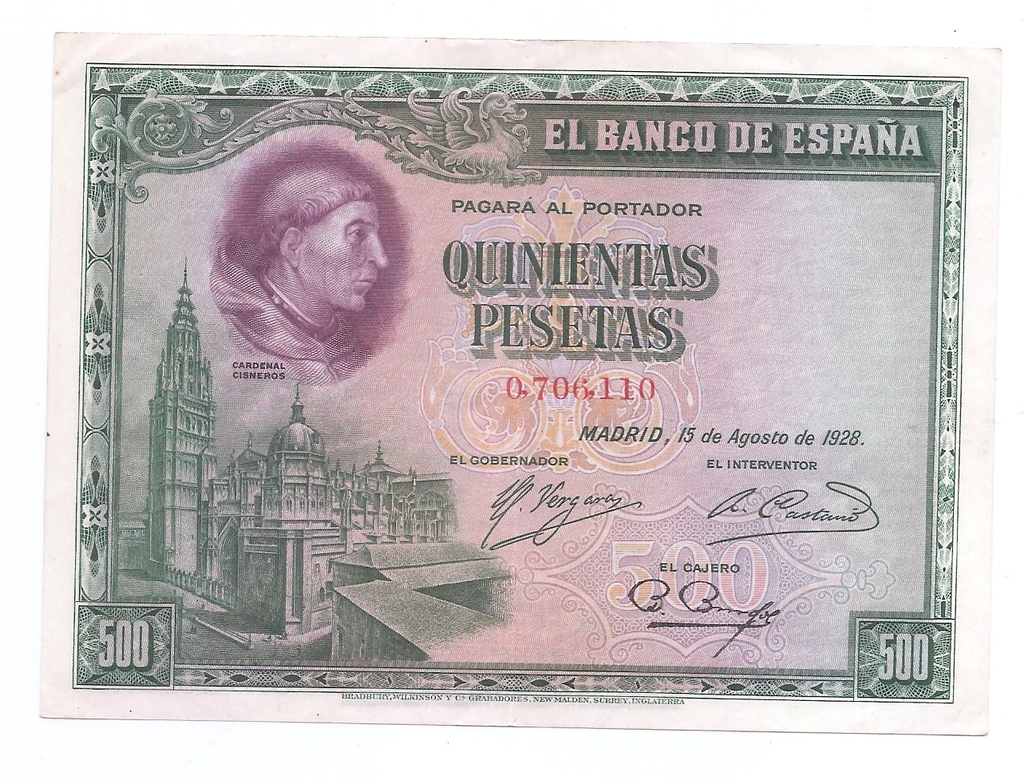 ALFONSO XIII II REPUBLICA 1928 DE 500 PTS