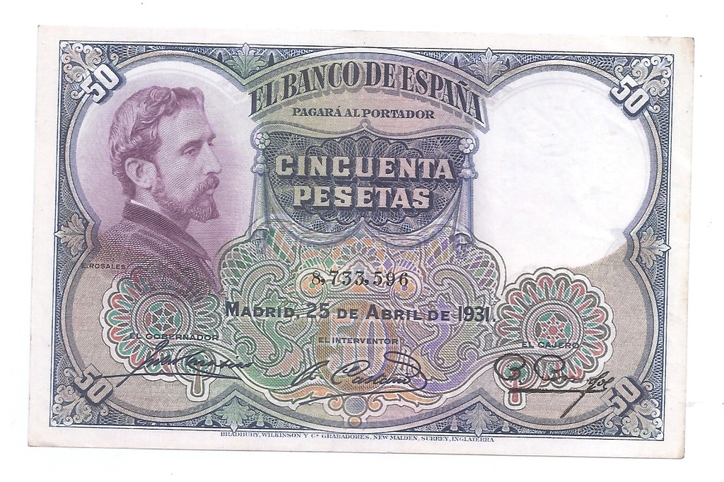 II REPUBLICA AÑO 1931 DE 50 PTS