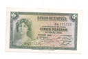 II REPUBLICA AÑO 1935 DE 5 PTS