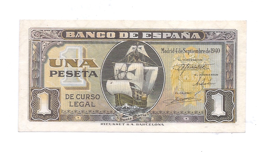 ESTADO ESPAÑOL AÑO 1940 DE 1 PTS
