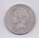 ALFONSO XIII DEL AÑO 1893 DE 5 PESETAS