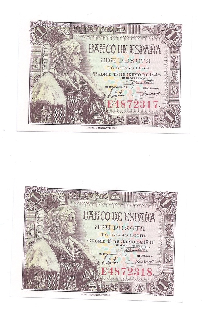 ESTADO ESPAÑOL AÑO 1945 DE 1 PTS