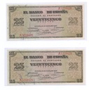 ESTADO ESPAÑOL AÑO 1938 DE 25 PTS