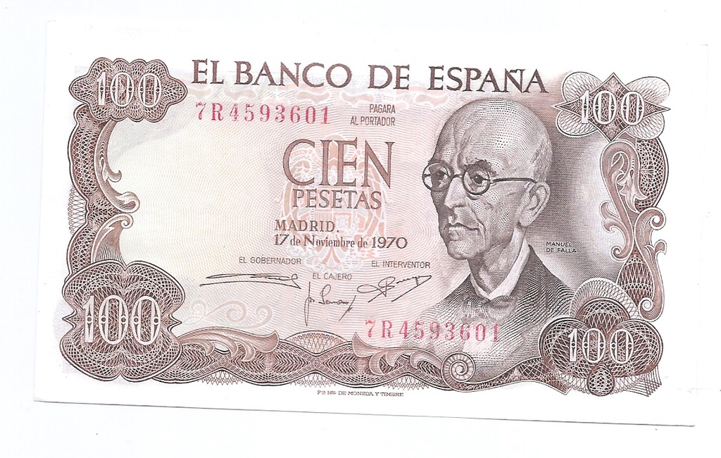 ESTADO ESPAÑOL AÑO 1970 DE 100 PTS