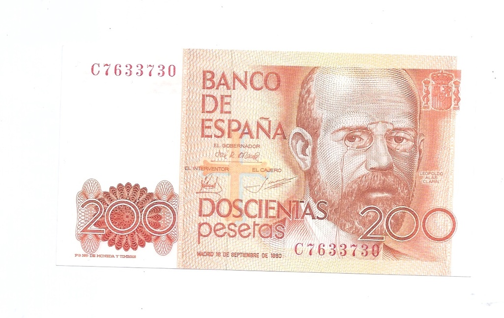 REINADO JUAN CARLOS I AÑO 1980 DE 200 PTS