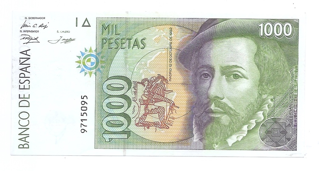 REINADO JUAN CARLOS I AÑO 1992 DE 1000 PTS