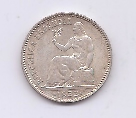 SEGUNDA REPUBLICA DEL AÑO 1933*4 DE 1 PESETA