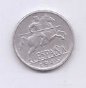ESTADO ESPAÑOL (FRANCO) DEL AÑO 1945 DE 5 CENTIMOS