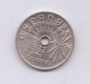 ESTADO ESPAÑOL (FRANCO) DEL AÑO 1937 DE 25 CENTIMOS