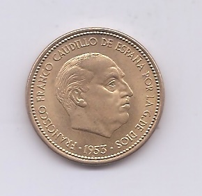 ESTADO ESPÀÑOL (FRANCO) DEL AÑO 1953*69 DE 2,5O PESETAS