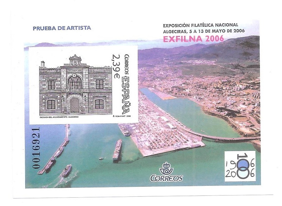 2006 EXPOSICION FILATÉLICA NACIONAL EXFILNA. PRUEBA Nº 92