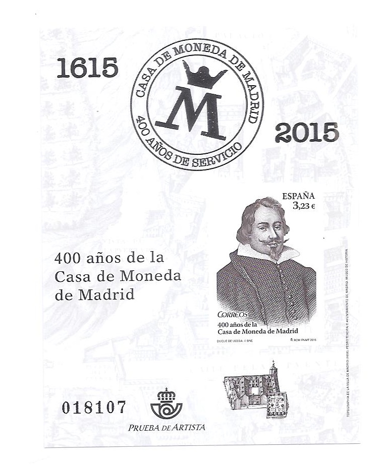 2015 400 AÑOS DE LA CASA DE LA MONEDA DE MADRID. PRUEBA 124