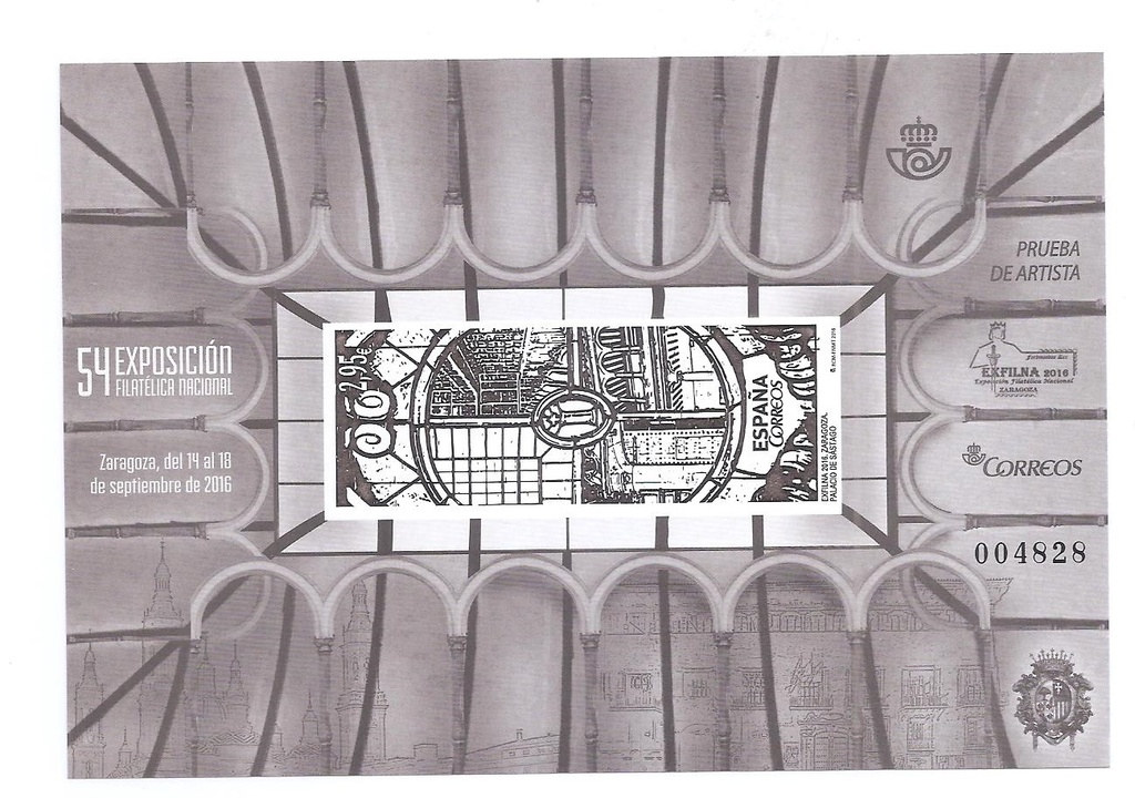 EXPOSICIÓN FILATÉLICA NACIONAL. EXFILNA 2016. PRUEBA 127