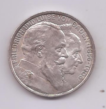 ALEMANIA IMPERIO DEL AÑO 1906 DE 5 MARCOS