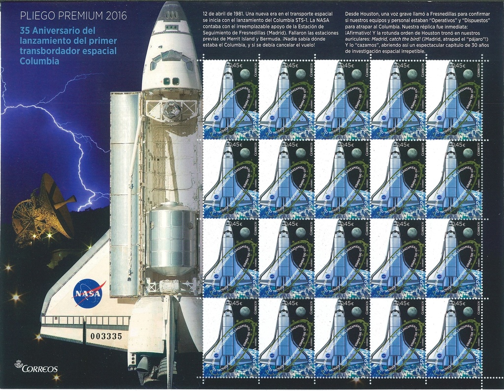 2016 Nº 33 35 ANIV. DEL LANZAMIENTO DEL TRANSBORDADOR ESPACIAL