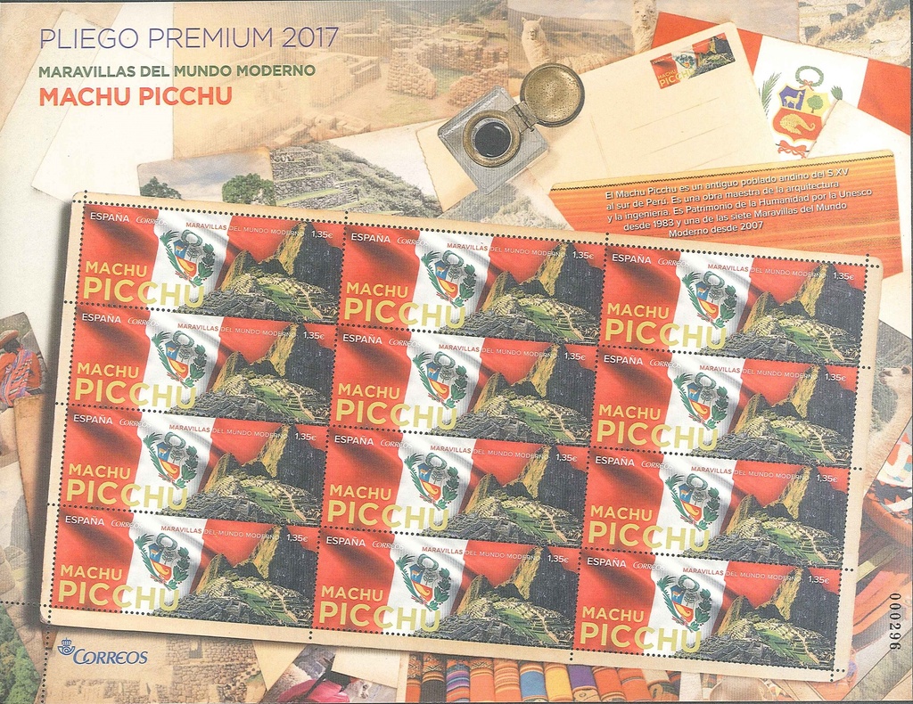 2017 Nº 52 MARAVILLAS DEL MUNDO MODERNO. MACHU PICHU