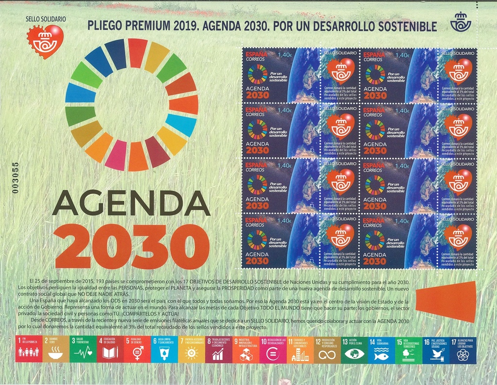 2019 Nº 81 SELLO SOLIDARIO. AGENDA 2030. POR UN DESARROLLO SOSTENIBLE