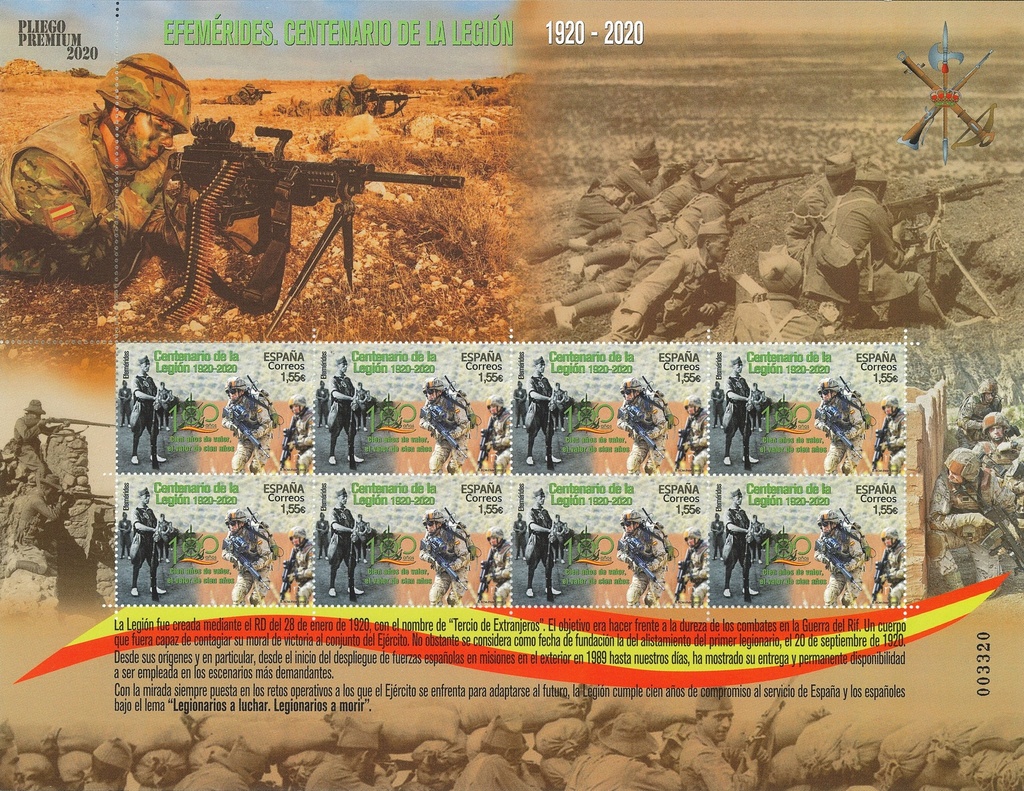 2020 Nº 97 EFEMÉRIDES. CENTENARIO DE LA LEGIÓN, 1920-2020