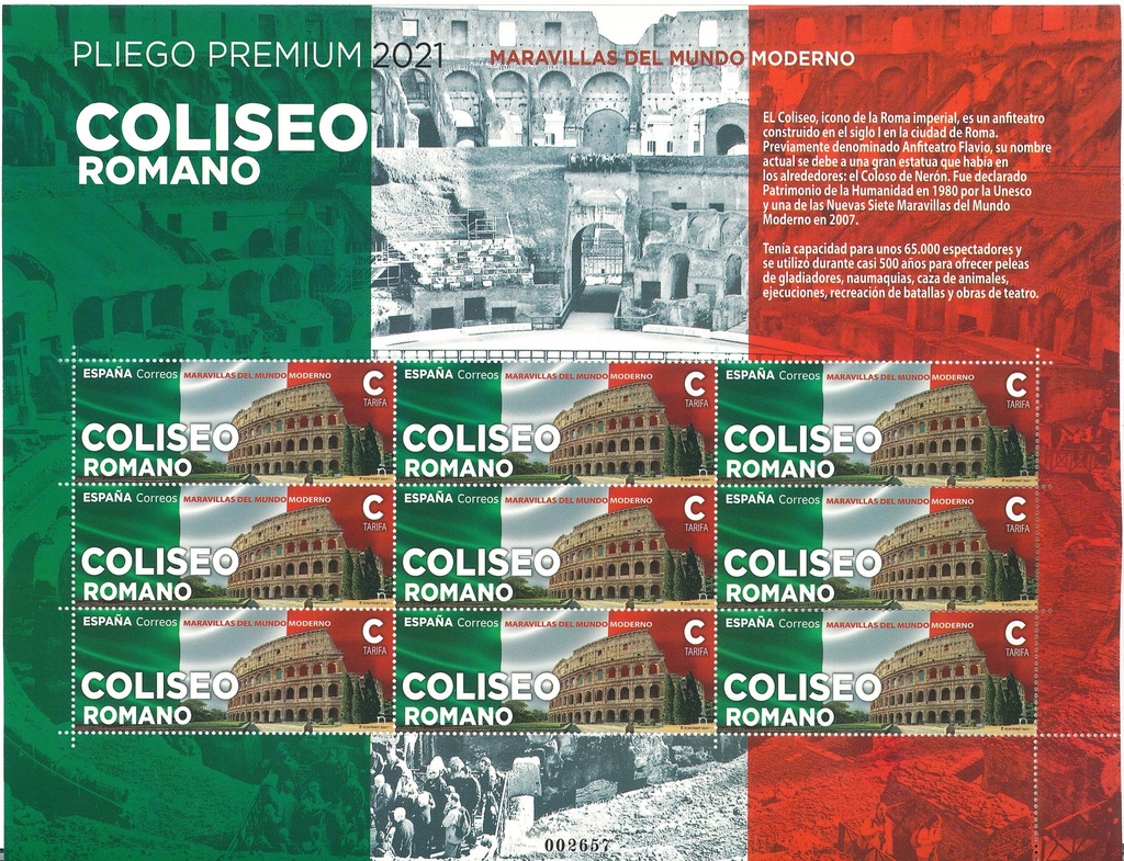 2021 Nº 100 MARAVILLAS DEL MUNDO MODERNO. COLISEO ROMANO