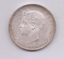 ALFONSO XIII DEL AÑO 1899 *99 DE 5 PESETAS