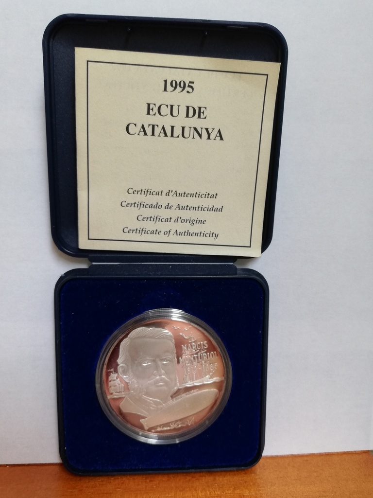 ESPAÑA DEL AÑO 1995 CATALUÑA MONTURIOL DE 25 ECUS