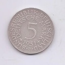 ALEMANIA DEL AÑO 1951 LETRA J DE 5 MARCOS