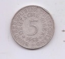 ALEMANIA DEL AÑO 1958 LETRA G DE 5 MARCOS