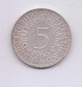 ALEMANIA DEL AÑO 1960 LETRA G DE 5 MARCOS