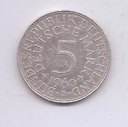 ALEMANIA DEL AÑO 1960 LETRA J DE 5 MARCOS