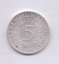 ALEMANIA DEL AÑO 1966 LETRA F DE 5 MARCOS