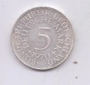 ALEMANIA DEL AÑO 1970 LETRA G DE 5 MARCOS
