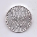 ALEMANIA FEDERAL DEL AÑO 1974 LETRA F DE 5 MARCOS