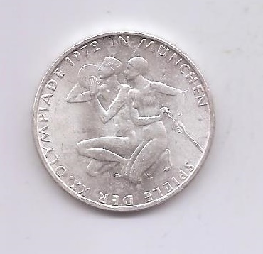 ALEMANIA DEL AÑO 1972 LETRA D DE 10 MARCOS