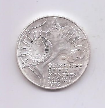 ALEMANIA DEL AÑO 1972 LETRA D DE 10 MARCOS