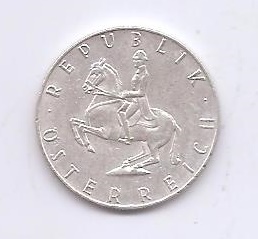 AUSTRIA DEL AÑO 1961 DE 5 SCHILLING