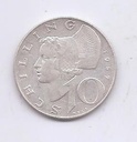 AUSTRIA DEL AÑO 1957 DE 10 SCHILLING
