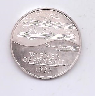 AUSTRIA DEL AÑO 1992 CASINO PARTITURA DE 100 SCHILLING